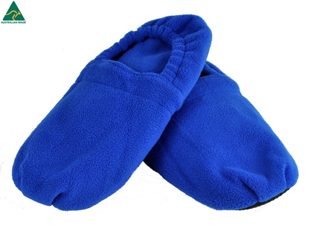 SOLD OUT - BLUE FLEECE SLIPPERS